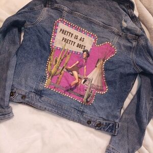 Upcycled Ella Moss Western Denim Jacket